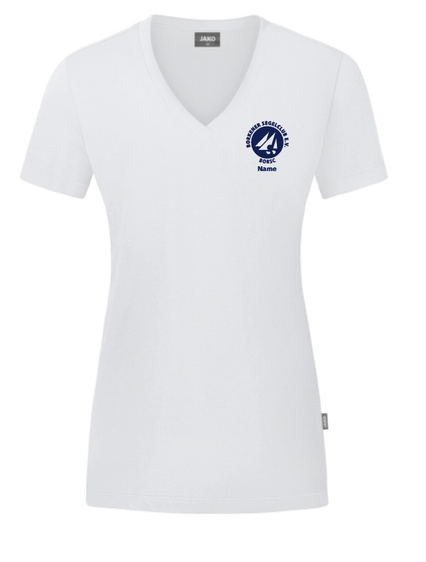 Borkener Segelclub Damen T-Shirt Organic weiß