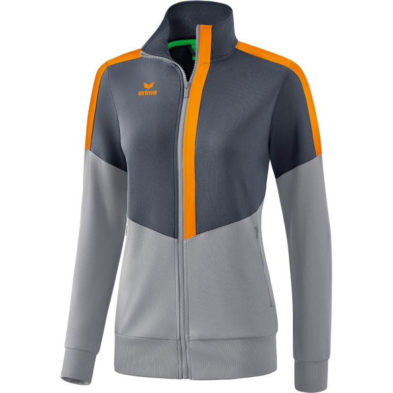 Erima Damen Trainingsjacke Squad grau-orange