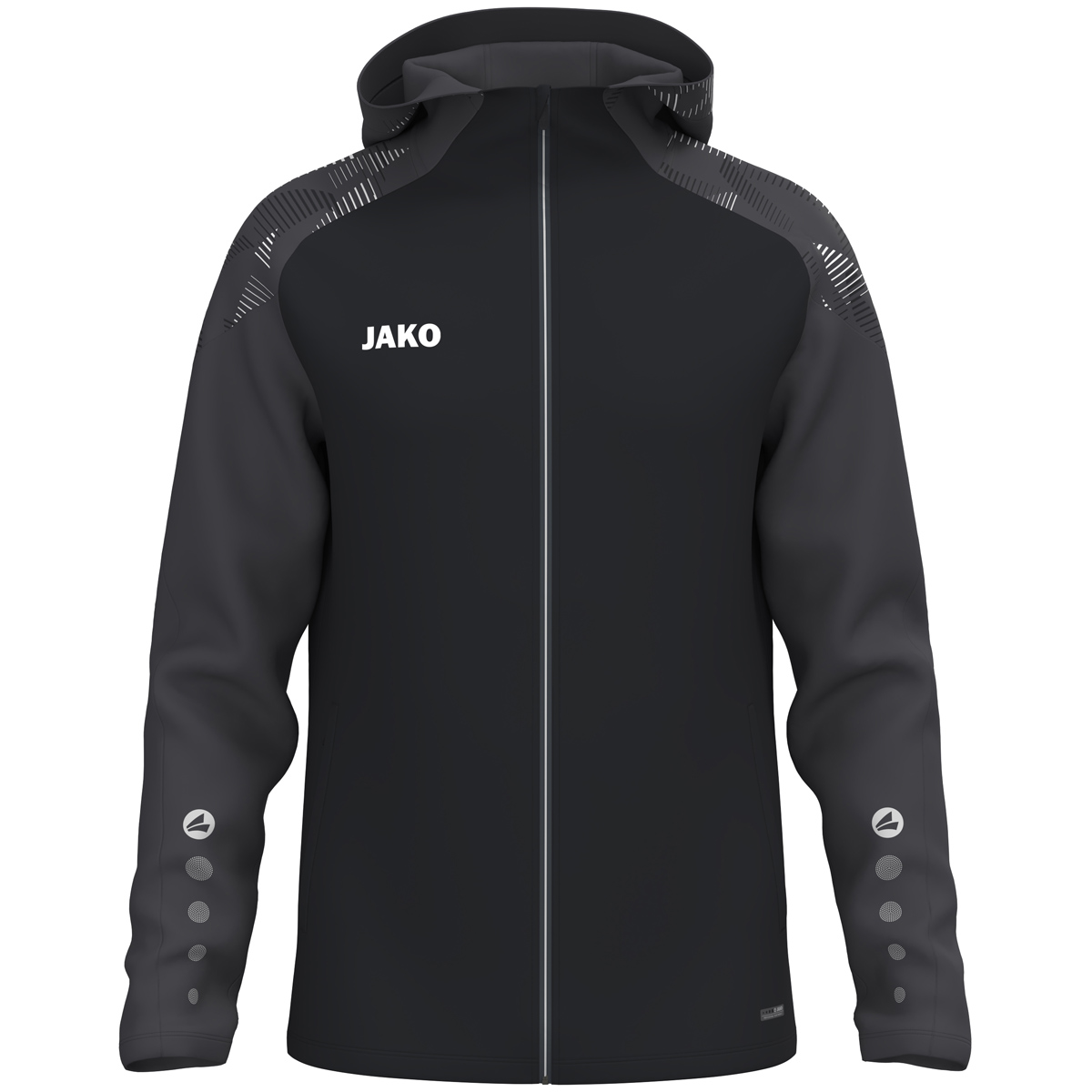 Jako Kapuzenjacke Sonic schwarz/anthrazit