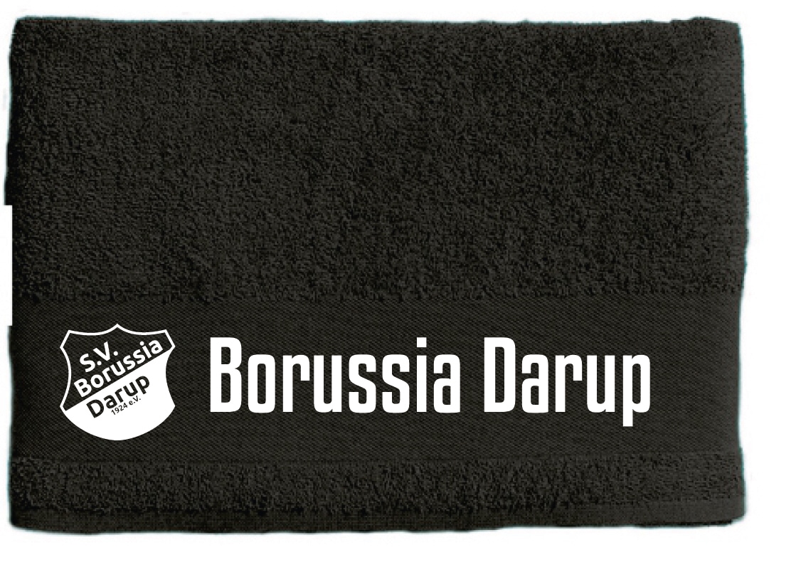 SV Borussia Darup Sauna Badetuch 100x150cm schwarz