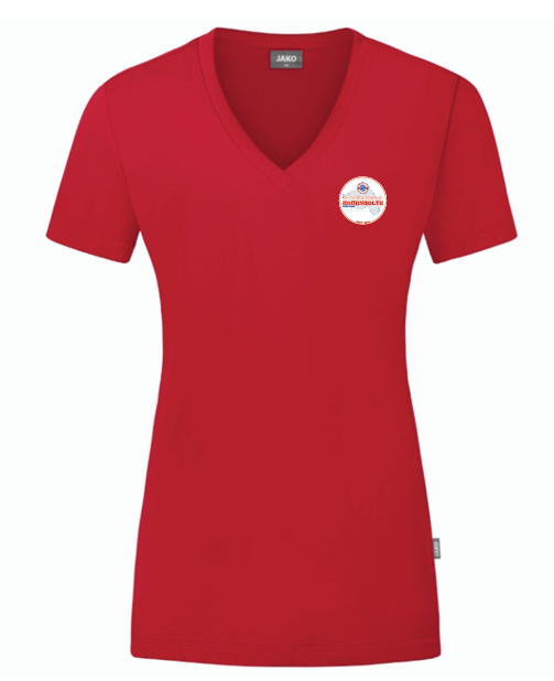 FC Bayern Fanclub Hohenholte T-Shirt Organic Damen rot
