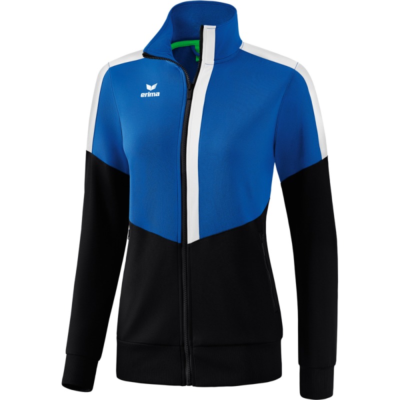 Erima Damen Trainingsjacke Squad blau-schwarz-weiß
