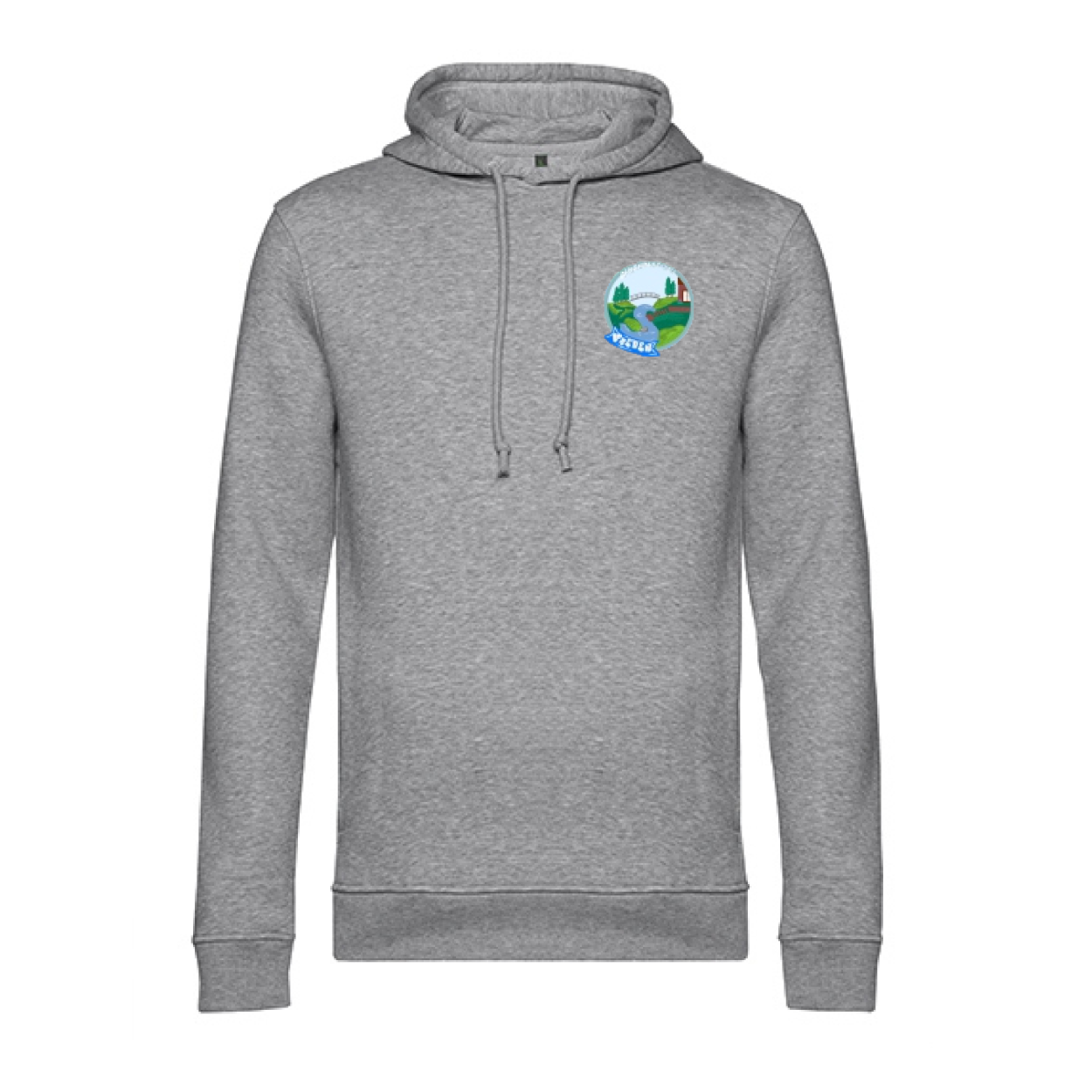 Sekundarschule Vreden Herren Hooded Sweat Hellgrau Berkel Logo