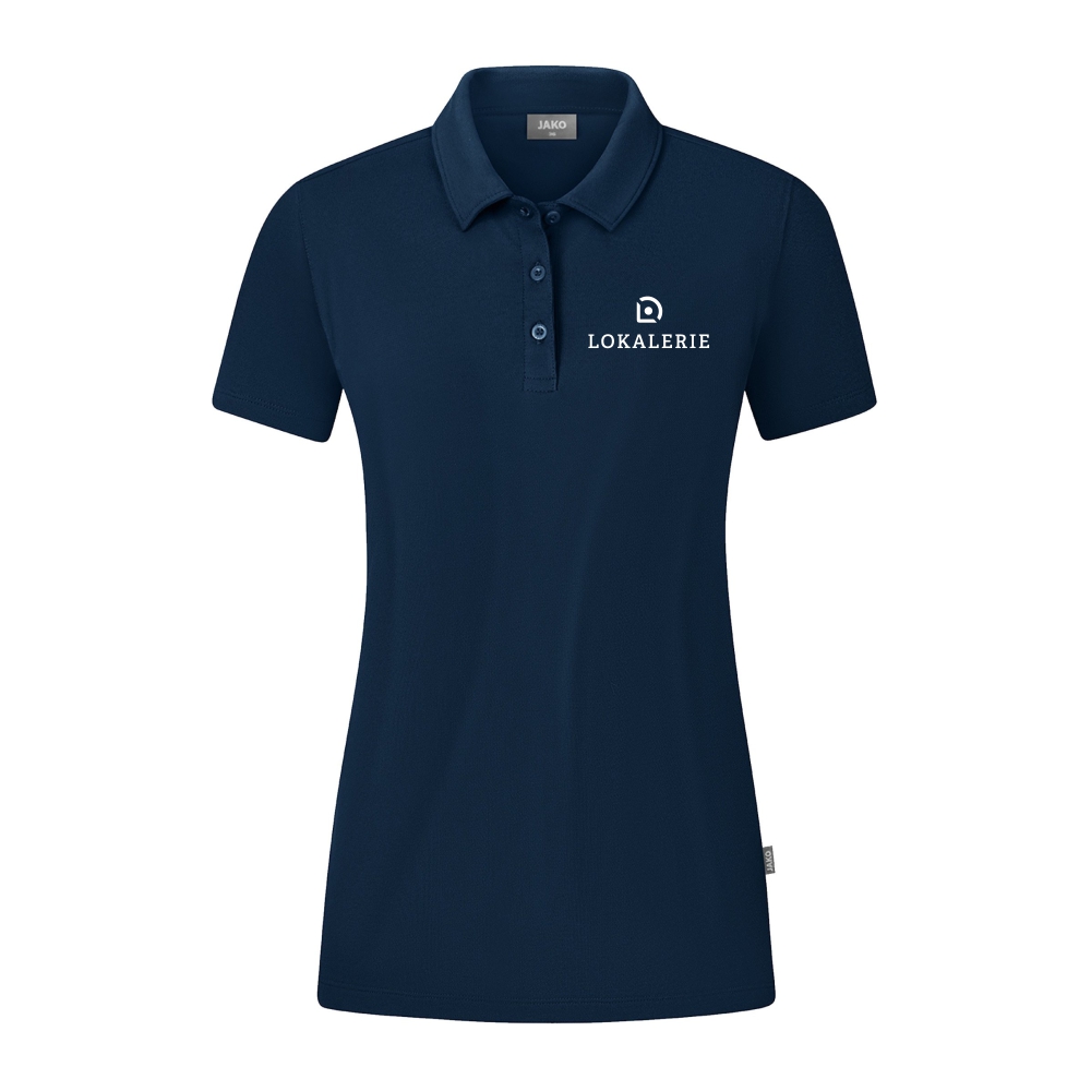 Lokalerie Damen Polo blau Organic