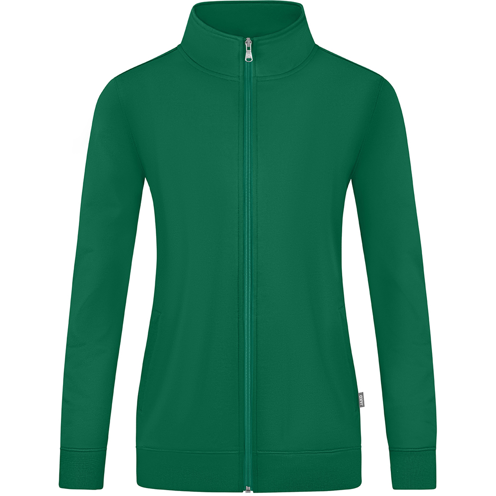 Jako Damen Sweatjacke Doubletex grün