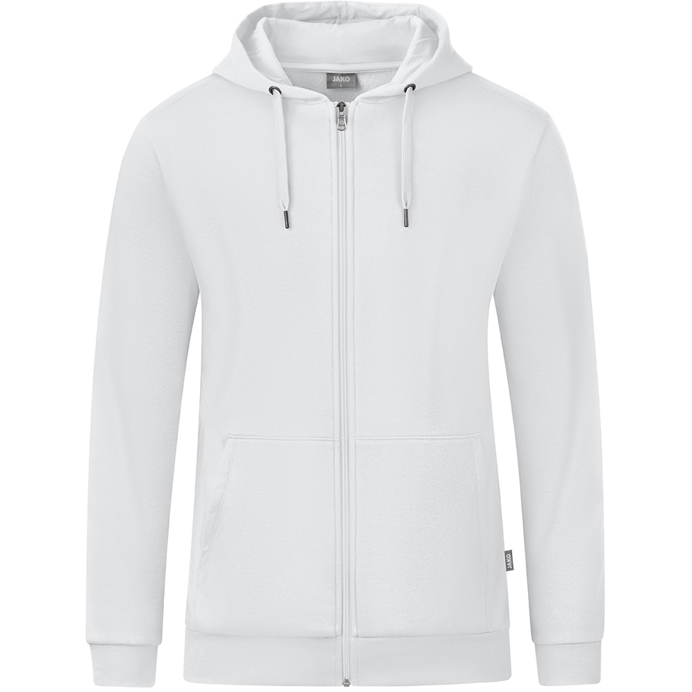 Jako Herren Kapuzenjacke Organic weiß