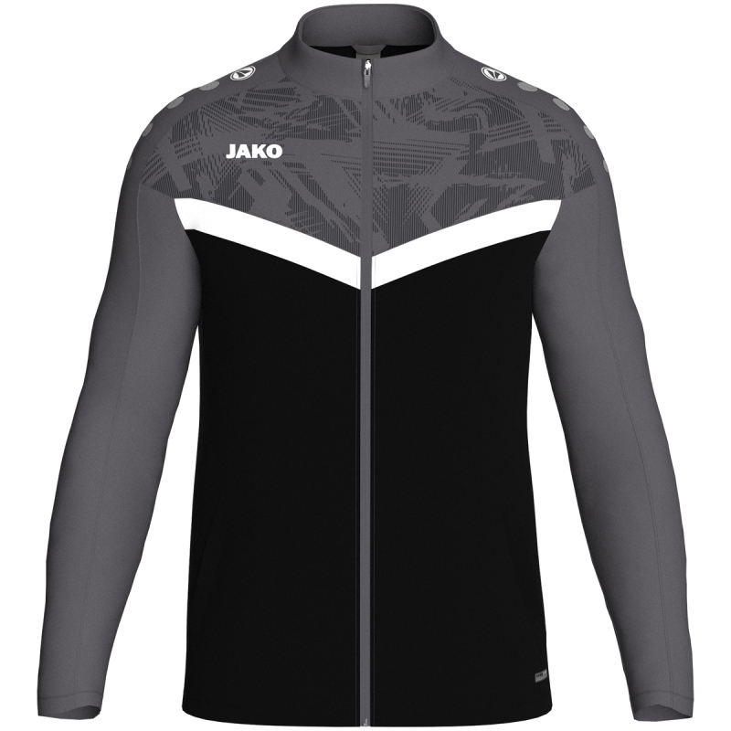 Jako Kinder Polyesterjacke Iconic schwarz/anthrazit