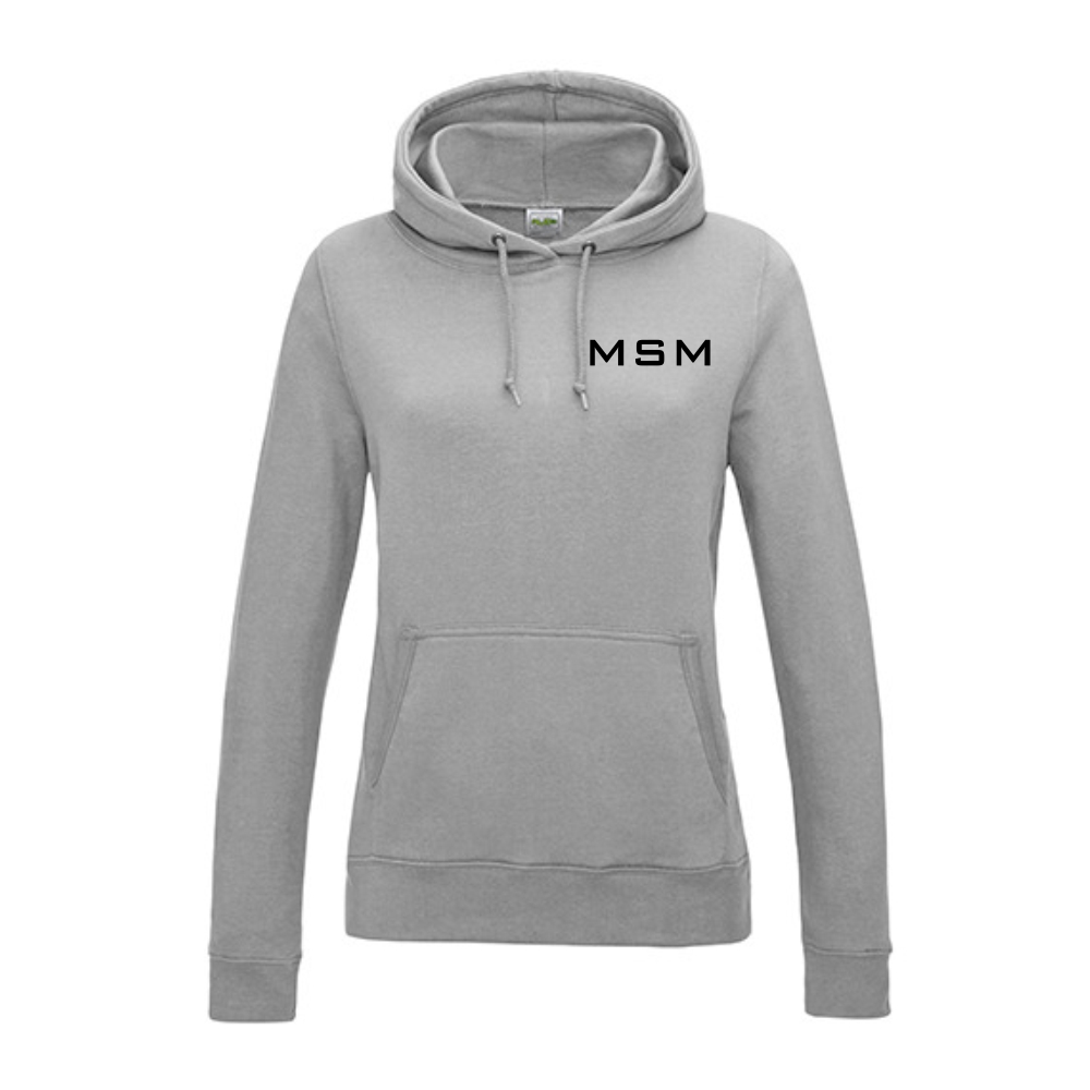 MSM Damen Hoodie hellgrau