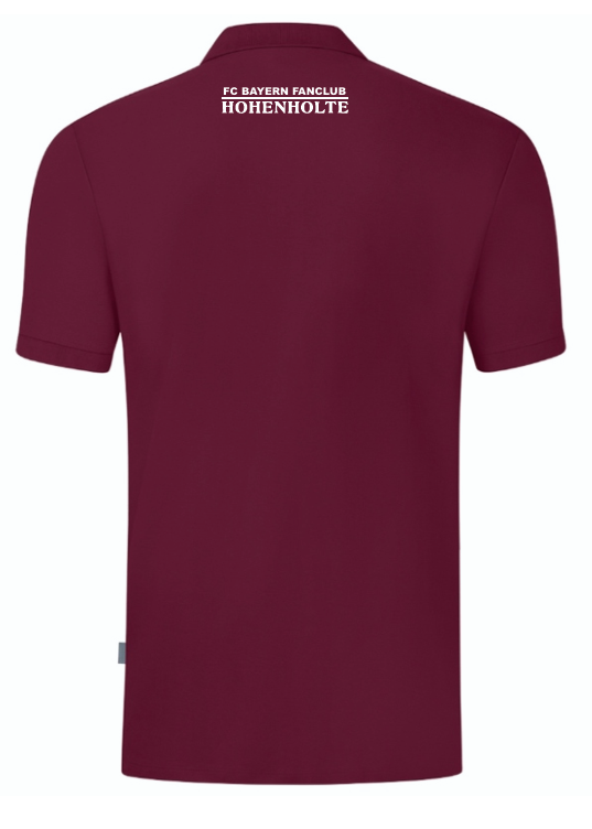 FC Bayern Fanclub Hohenholte Polo Organic maroon