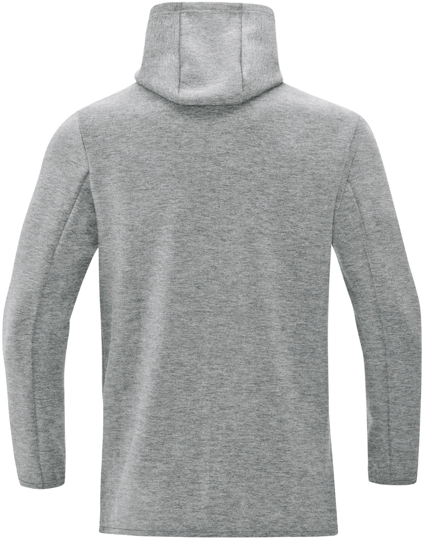Jako Premium Basics Kapuzensweat grau meliert