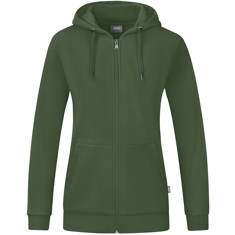 Jako Damen Kapuzenjacke Organic grün