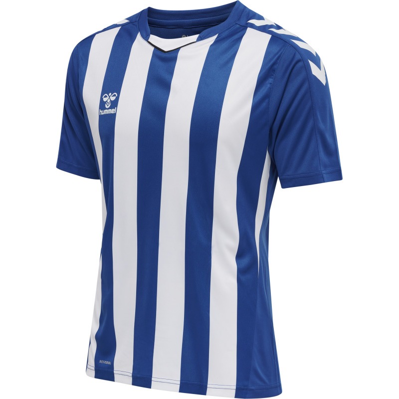 Hummel Hmlcore XK Striped Jersey S/S true blue/white