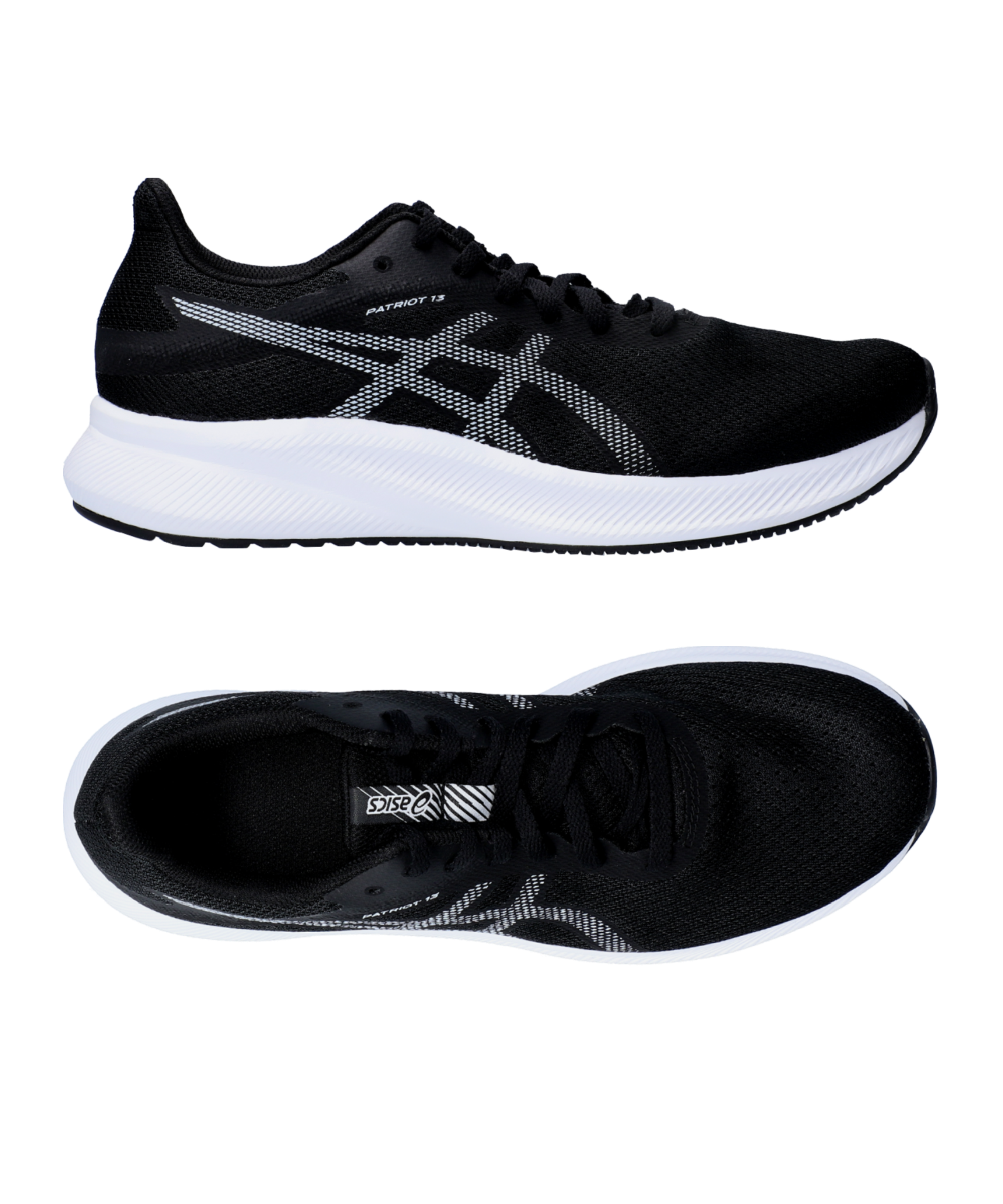 Asics Patriot 13 Schwarz Weiss Laufschuh