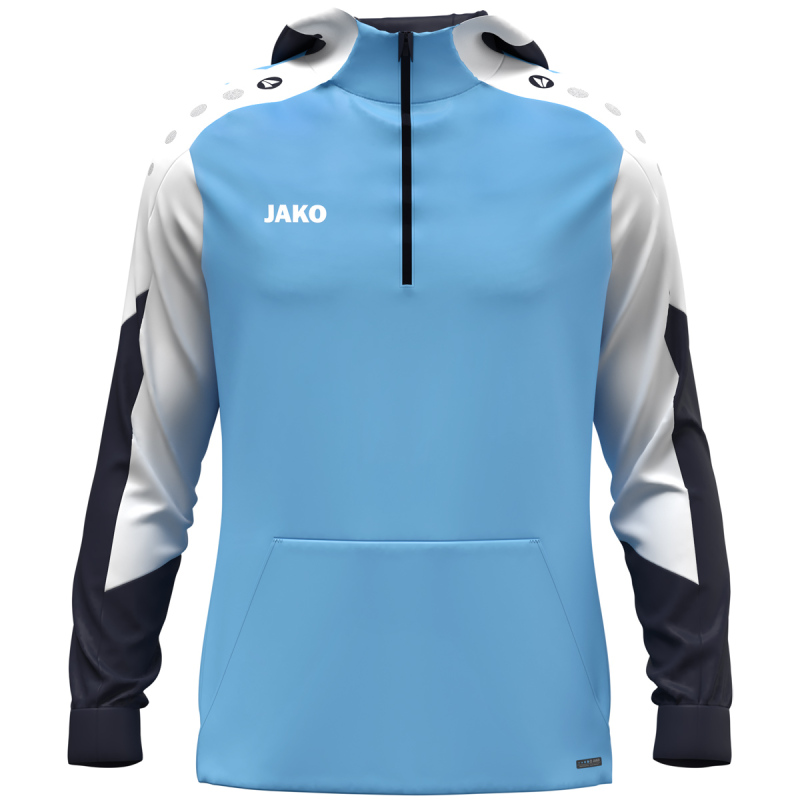 Jako Zip Hoodie Dynamic skyblue-weiß-marine