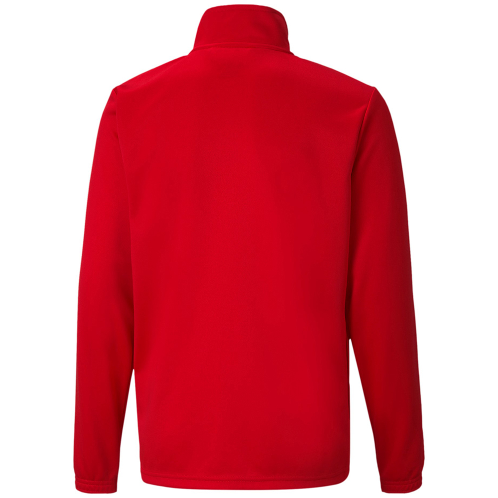 Puma Kinder Polyester Trainingsjacke teamRISE rot-weiß