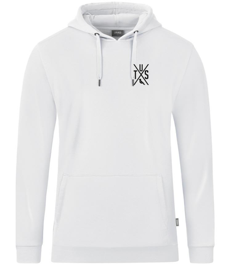 TuS Velen Hoodie Organic inkl. TusX Wappen Herz weiß