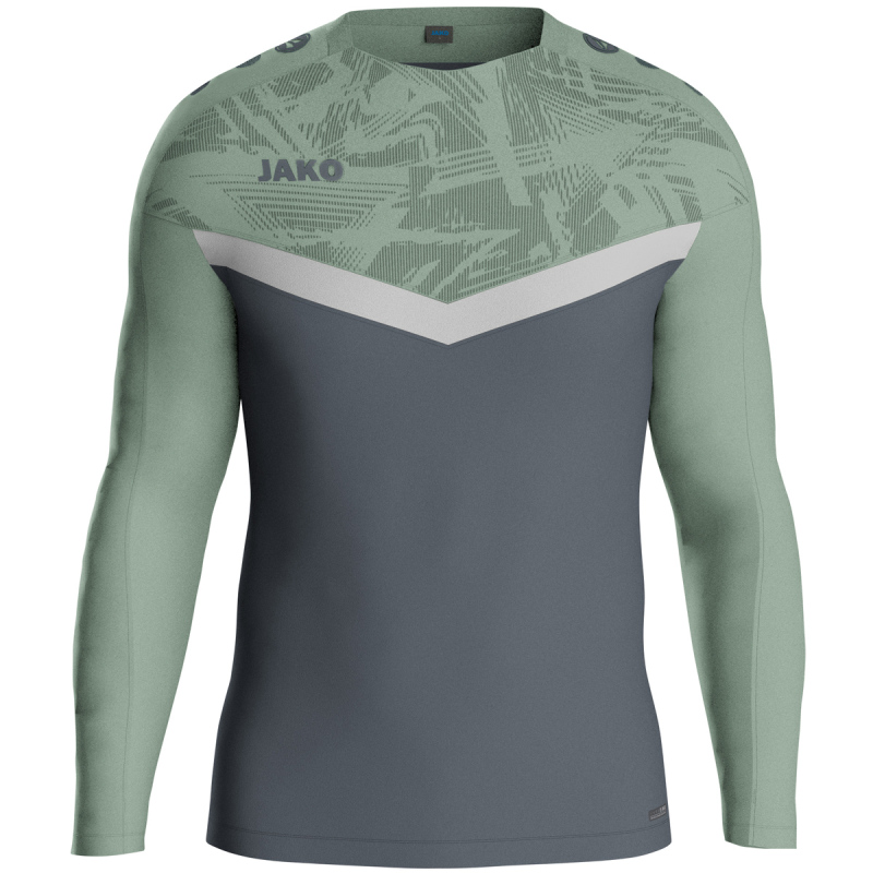 Jako Sweat Iconic anthra light/mintgrün/soft grey