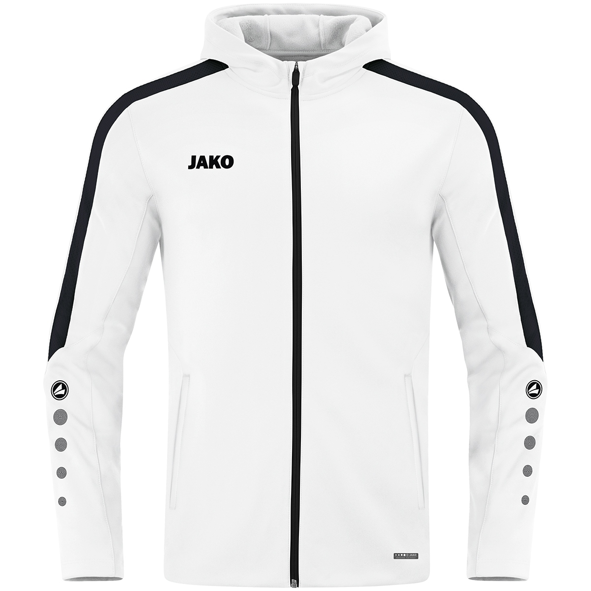 Jako Damen Kapuzenjacke Power weiß
