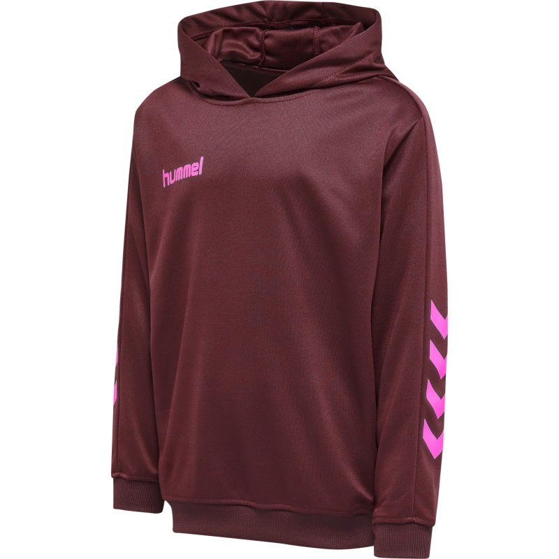Hummel Hmlpromo Kids Poly Hoodie biking red/raspberry sorbet