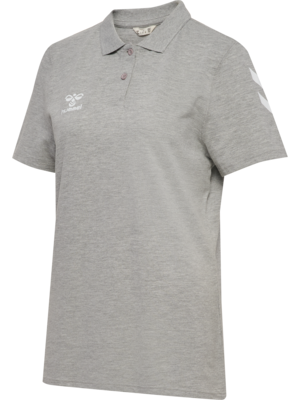 Hummel hmlGO 2.0 Chevron Polo Damen grey melange