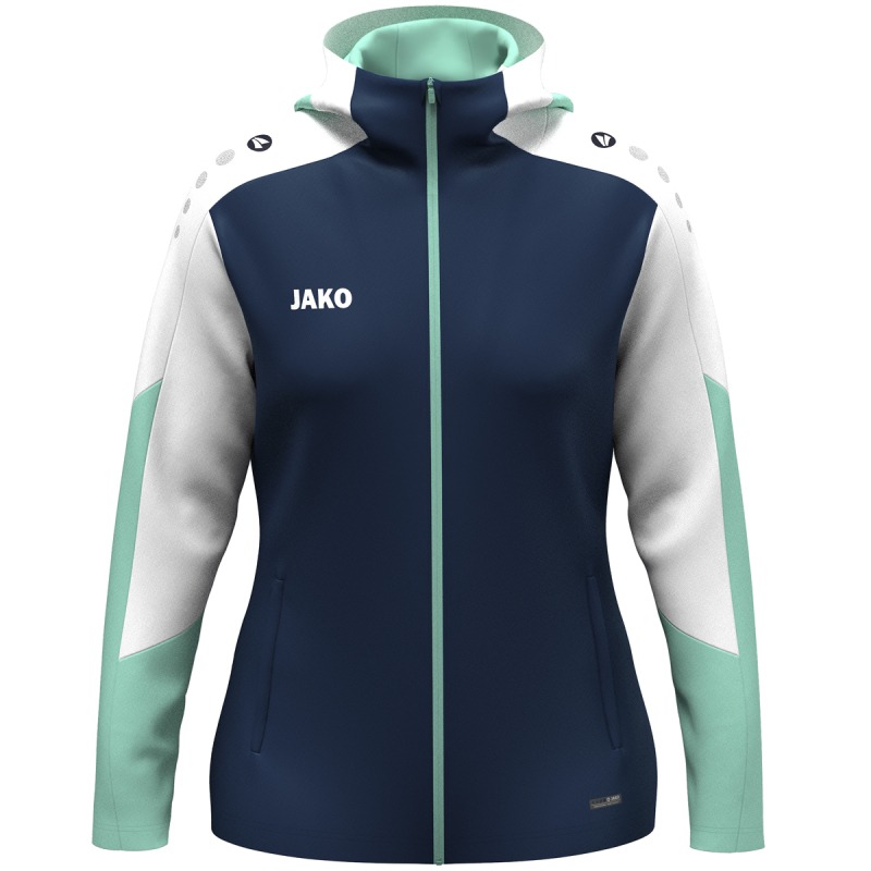 Jako Damen Kapuzenjacke Dynamic Damen marine-weiß-minze