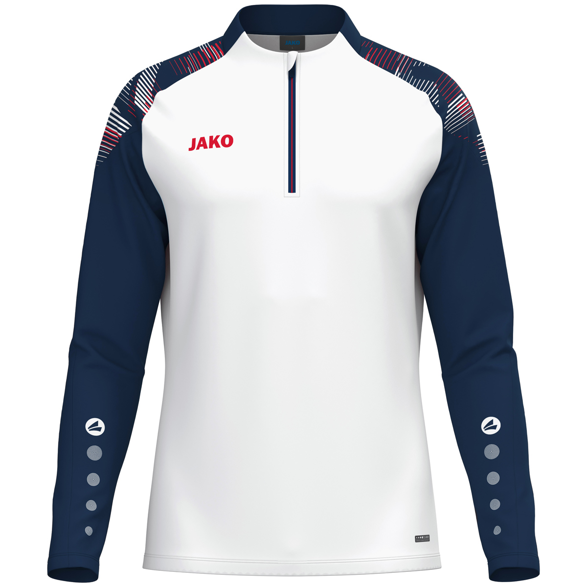 Jako Ziptop Sonic Kinder weiß/marine/rot