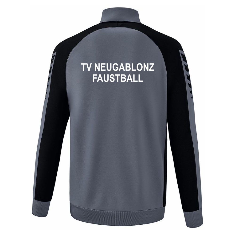 TV Neugablonz Erima Six Wings Herren Trainingsjacke grau-schwarz