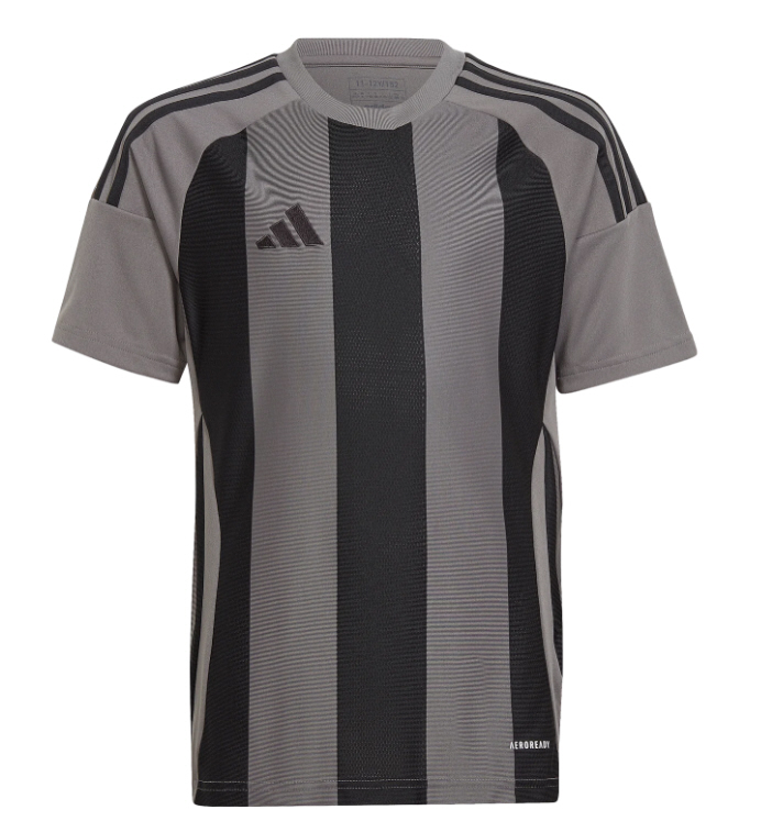 adidas Kinder Trikot Striped 24 Team Grey Four / Black