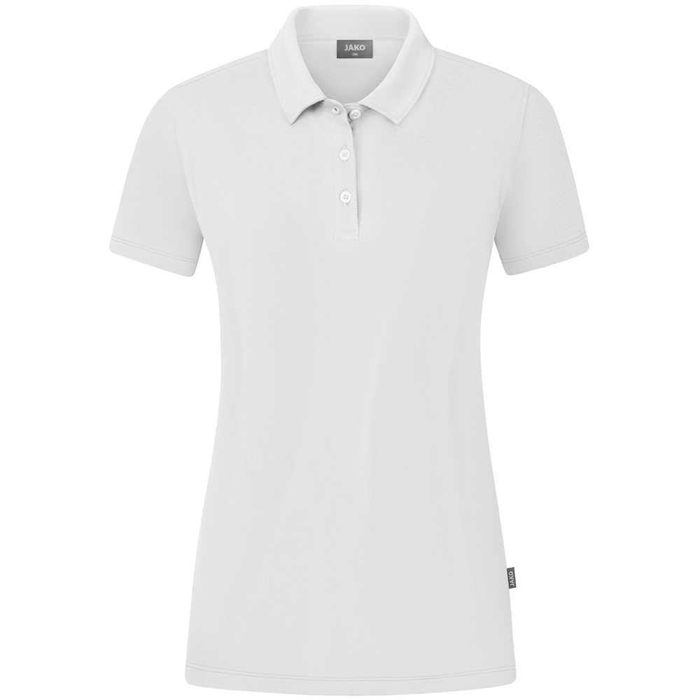 Jako Damen Polo Organic Stretch weiß