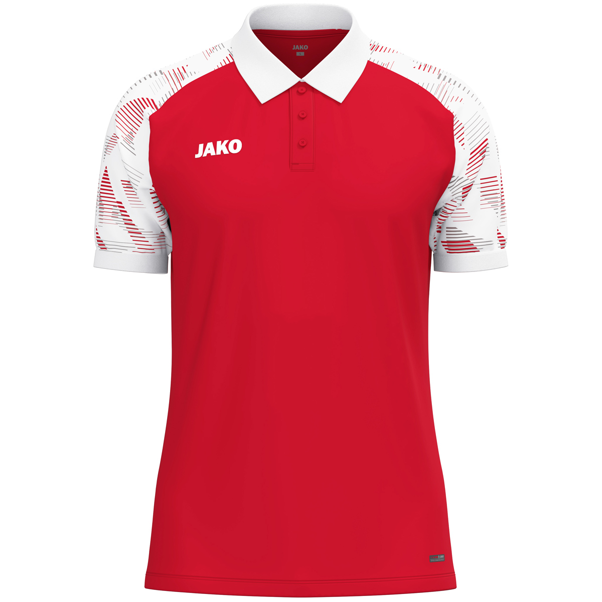Jako Polo Sonic Kinder rot/weiß