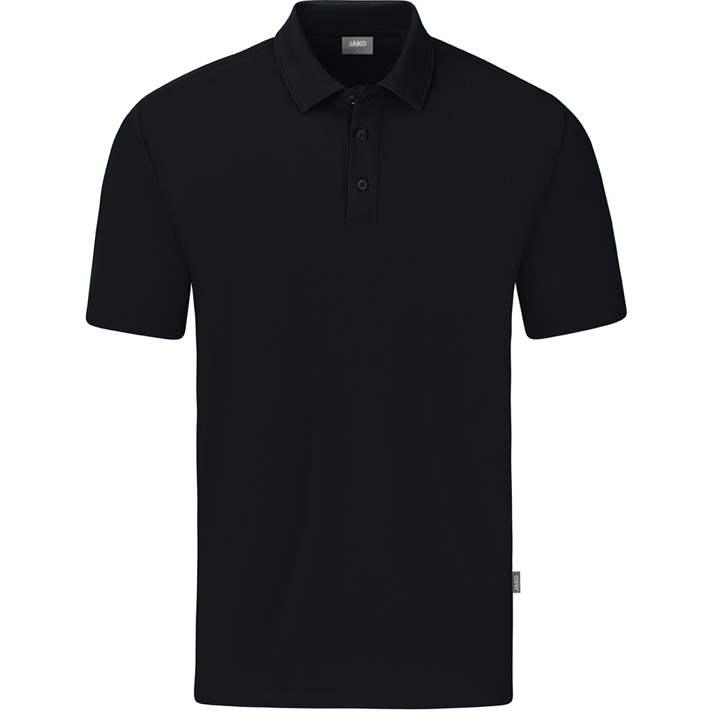 Jako Herren Polo Organic Stretch schwarz