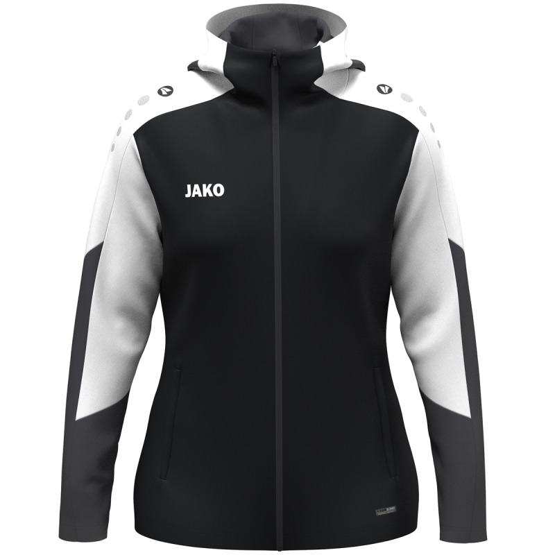 Jako Damen Kapuzenjacke Dynamic Damen schwarz-weiß-anthrazit