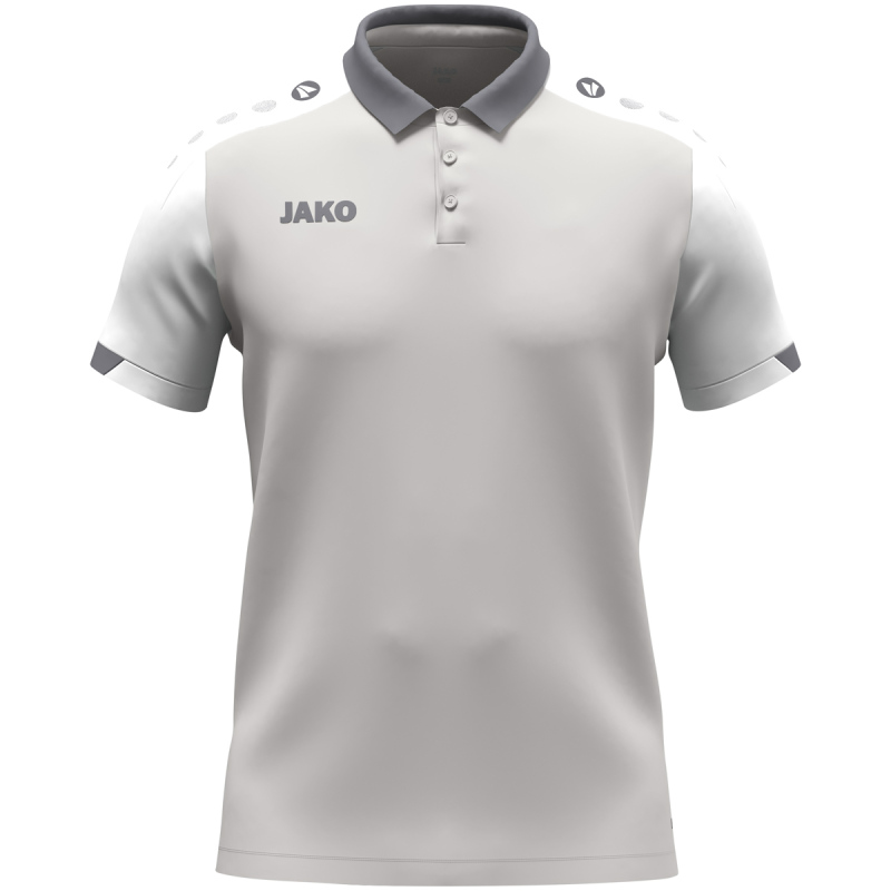 Jako Polo Dynamic hellgrau-weiß-grau