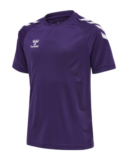 Hummel Hmlcore XK Core Poly Tee S/S Kids acai white
