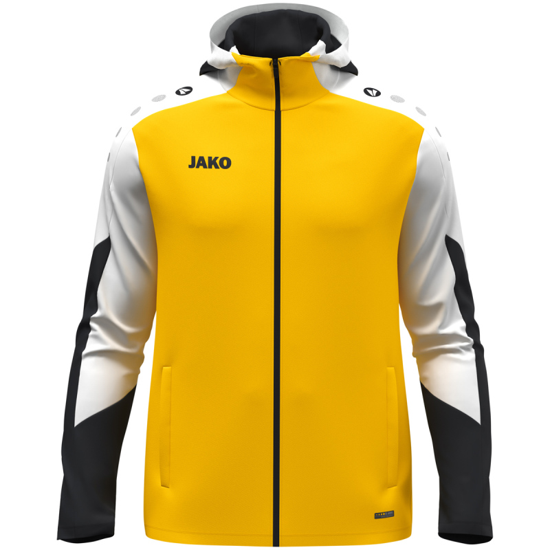 Jako Kapuzenjacke Dynamic gelb-weiß-schwarz