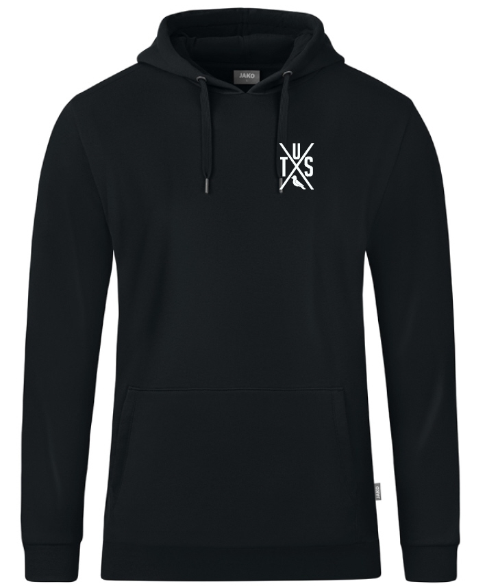 TuS Velen Hoodie Organic inkl. TusX Wappen Herz schwarz