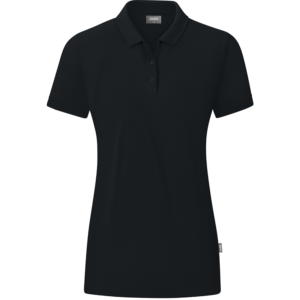 Jako Damen Polo Organic schwarz