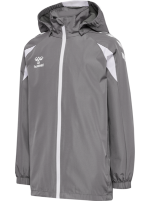 Hummel hmlCORE 2.0 Allwetterjacke Kinder steel gray/weiß