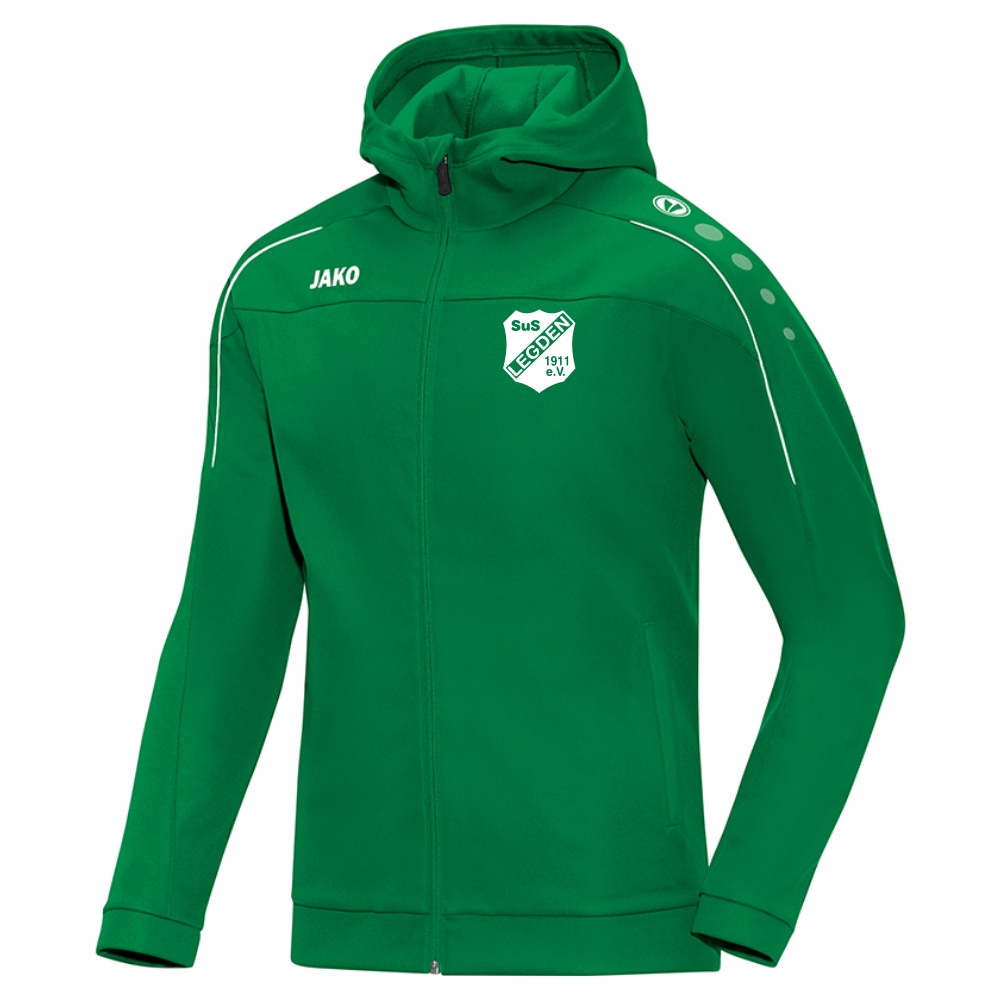 SuS Legden Damen Kapuzenjacke Classico sportgrün-weiß