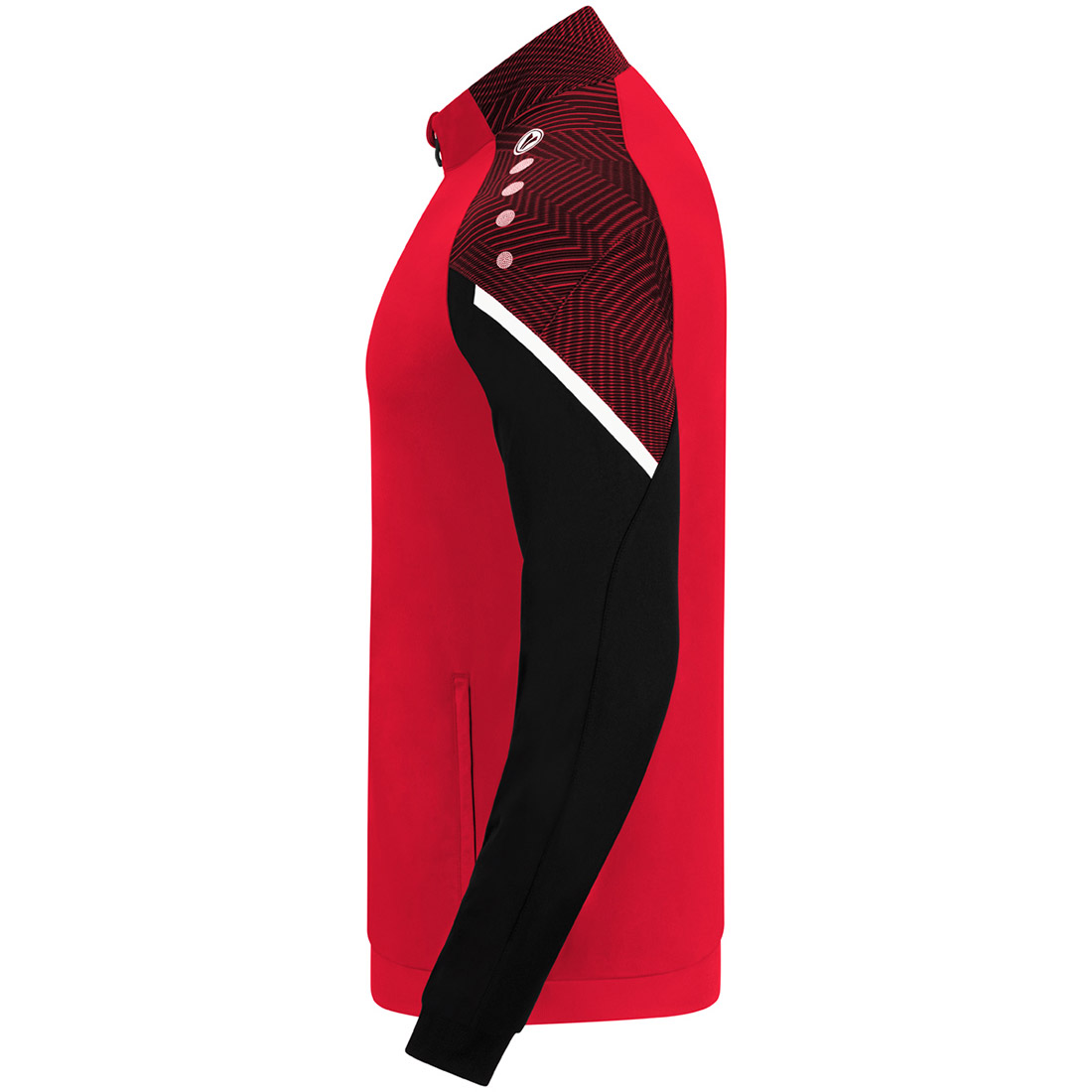Jako Kinder Polyesterjacke Performance rot-schwarz