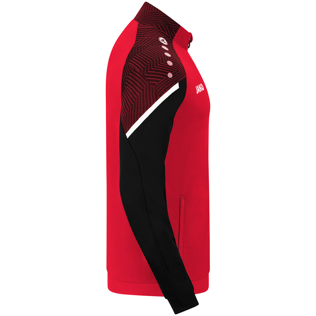 Jako Kinder Polyesterjacke Performance rot-schwarz