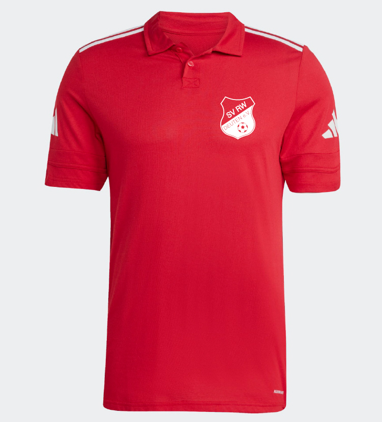 Rot-Weiß Deuten Polo Squdra 25 rot