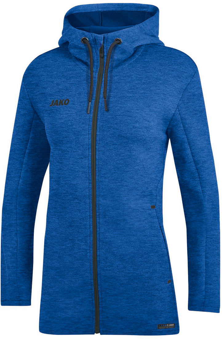 Jako Premium Basics Kapuzenjacke royal meliert