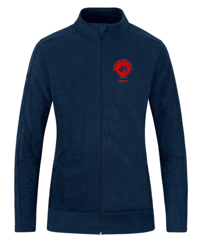 Borkener Segelclub Damen Fleecejacke navy mit Stick