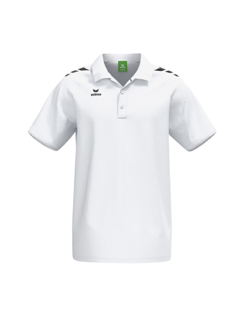 Erima CMPT 3 Wings Poloshirt weiß/schwarz