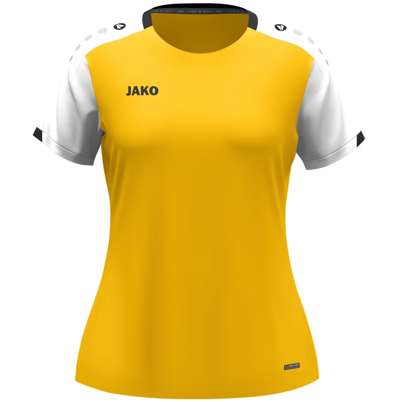 Jako Damen T-Shirt Dynamic Damen gelb-weiß-schwarz
