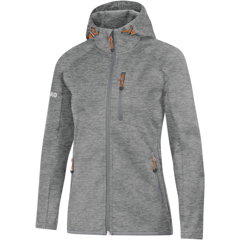 Jako Damen Softshelljacke Light grau meliert