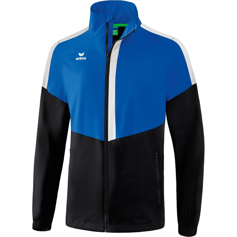 Erima Kinder Allwetterjacke Squad blau-schwarz-weiß