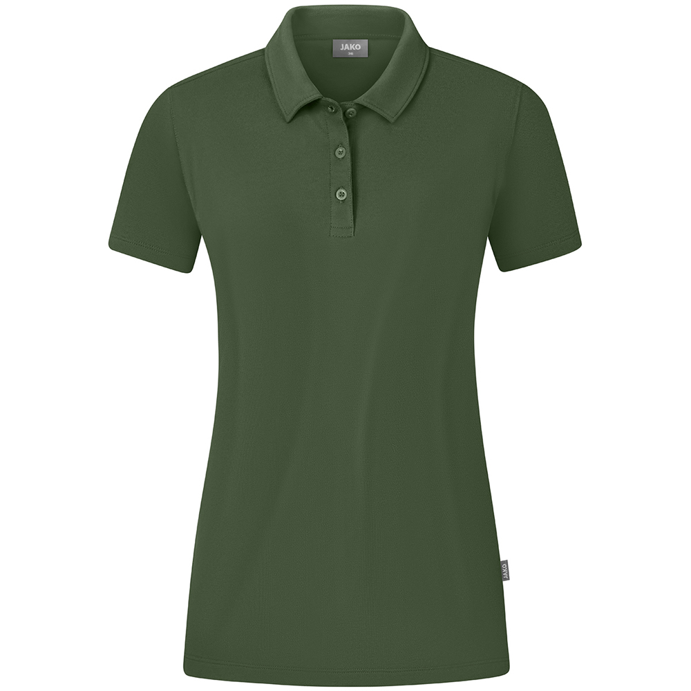 Jako Damen Polo Organic Stretch grün