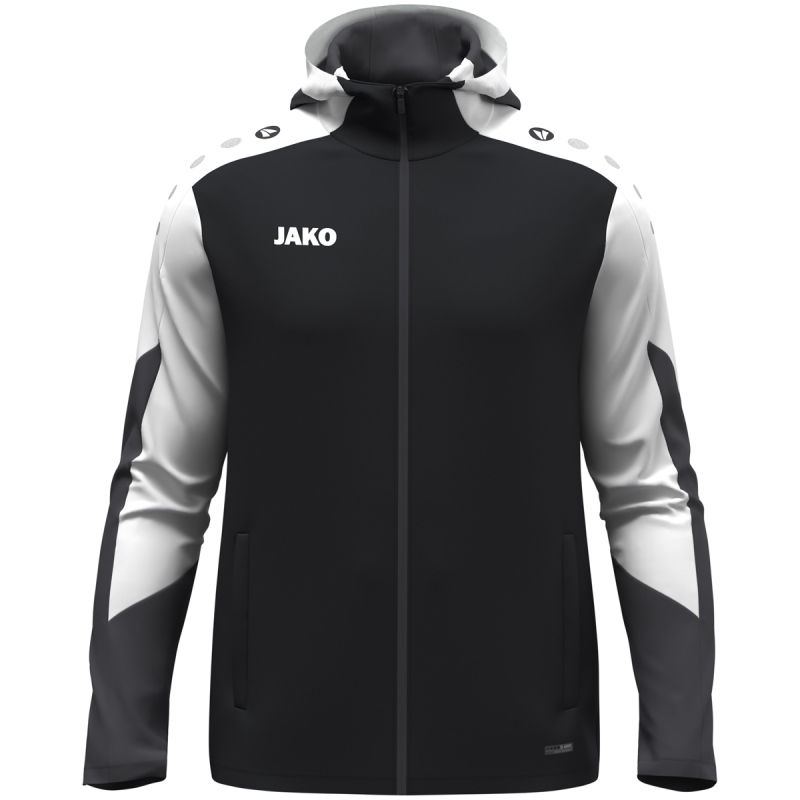 Jako Kapuzenjacke Dynamic schwarz-weiß-anthrazit